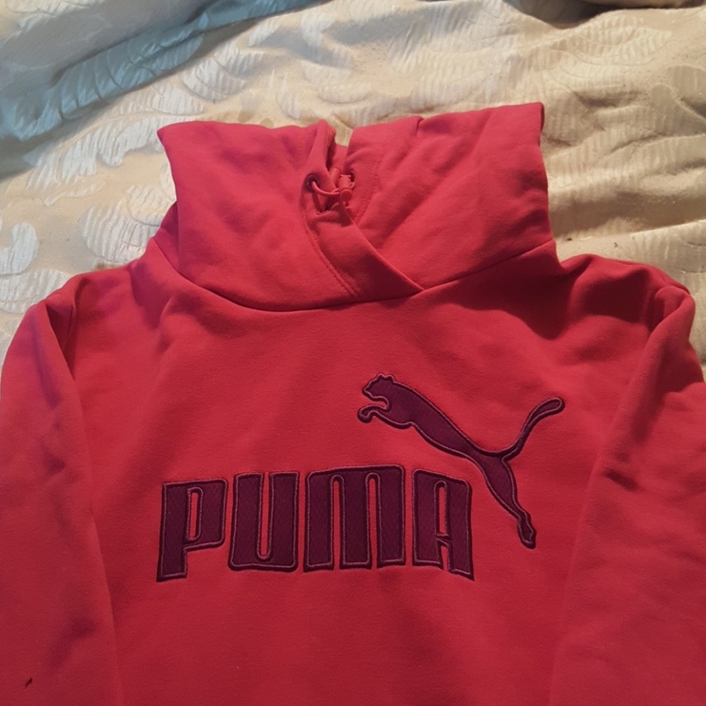 Pink puma hoody
